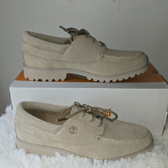 Timberland Authentics Light Suede Lace-up Oxfords Size US 10.5 - Picture 1 of 4